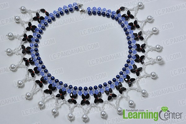 make the rest part of the blue and black collar necklace