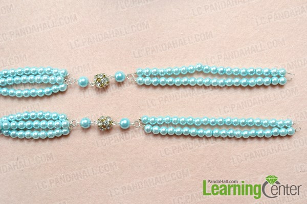 Make the whole chain for the beaded long fashion necklace