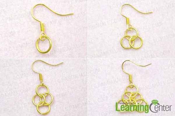 Make complete chain maille earrings