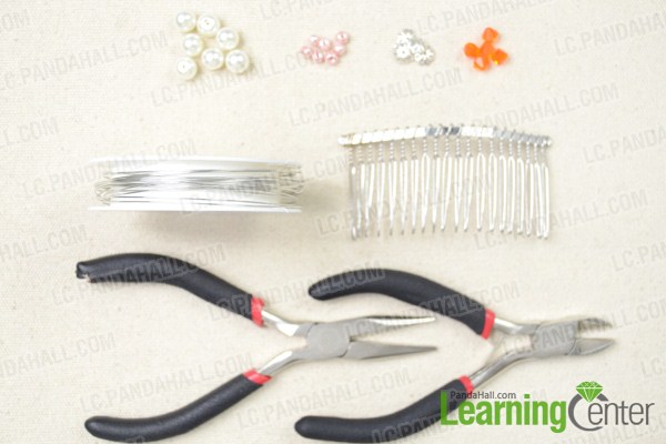 how to make a wedding hair comb