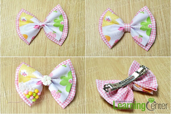 make bows and add beads