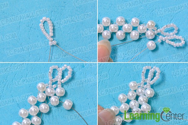 make second pearl strands for the cuff beaded bracelet