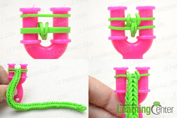 Instruction on how to make new rubber band bracelets