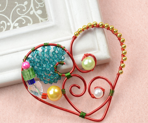  how to make a wire heart pendant 