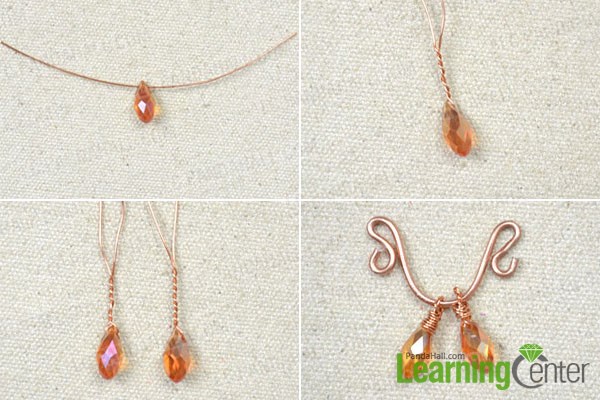 make the dangle beads for the vintage style drop earrings