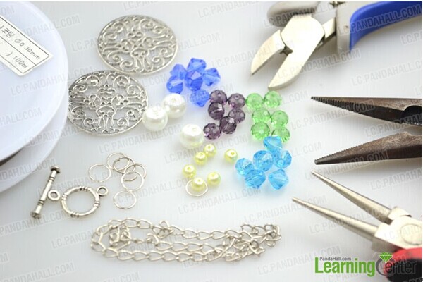 materials and tools used in unique beaded bracelets
