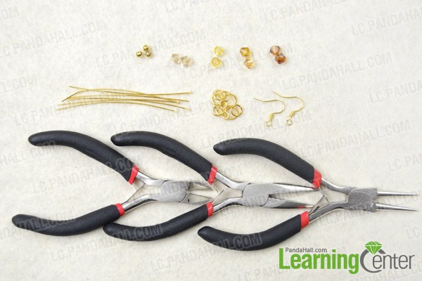 Materials on how to make crystal earrings
