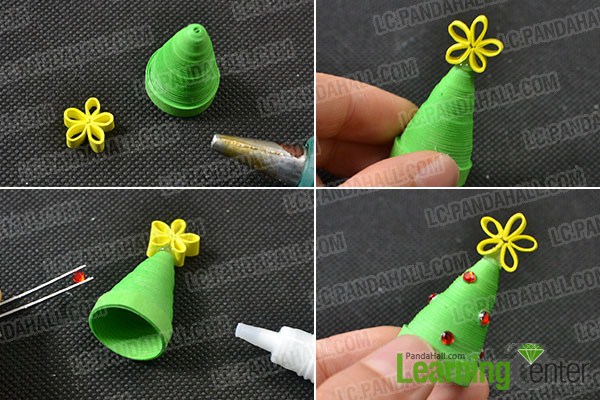  Link flower with Christmas tree base