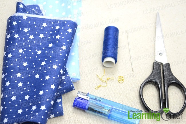 Materials for making fabric earrigns