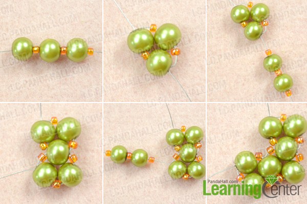 Make pearl earrings