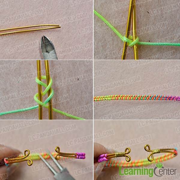 Make a braided and wire wrapped bangle