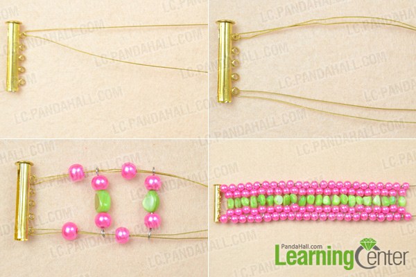 pink freshwater pearl bracelet