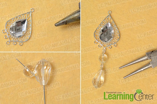 make the drop bead pattern for the chain shoulder jewelry