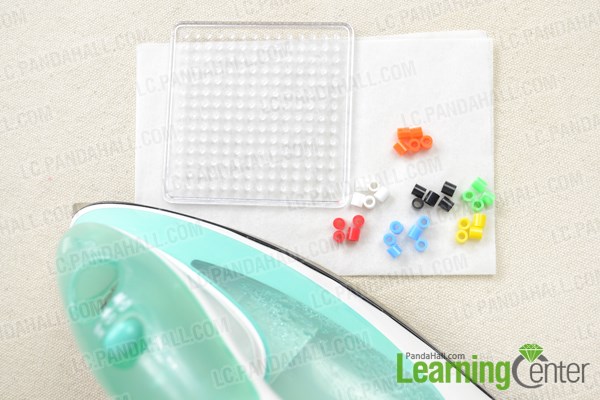 Materials needed in 3D perler bead cube designs