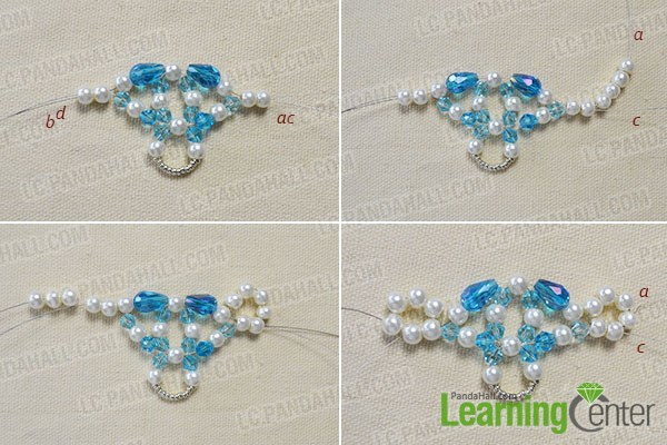 How to Make a Beaded Butterfly Charm Statement Necklace 3