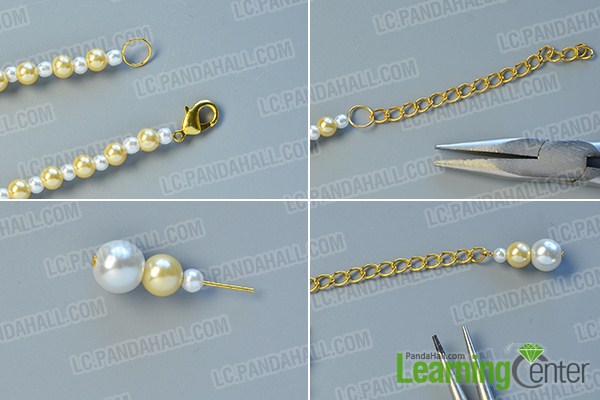 make the rest part of the pearl bead ball necklace with tassel pendant