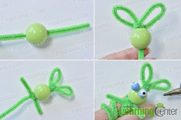 make a green chenille little people craft