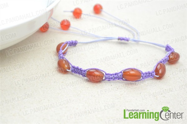 Final look of shamballa bead bracelet