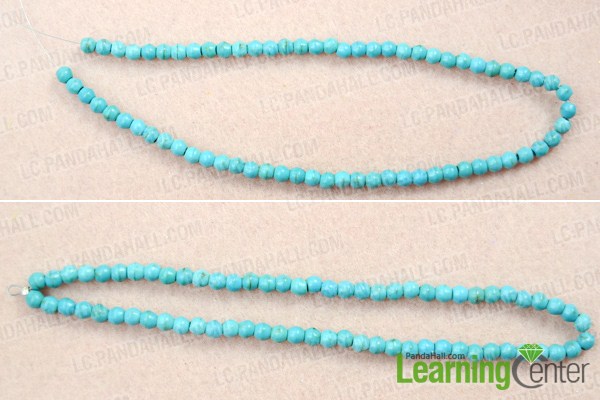 Instruction on how to make beaded necklaces and earrings