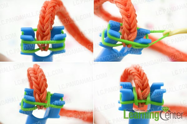 Make the rest of the twisty loom bracelet