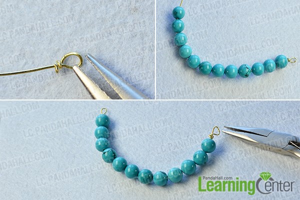  Make a turquoise bead strand