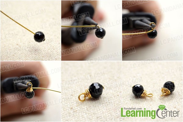 make two wire wrapped dangles