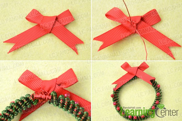make Christmas wreath pattern 