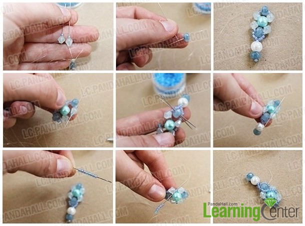 stitch beads around a rondelle