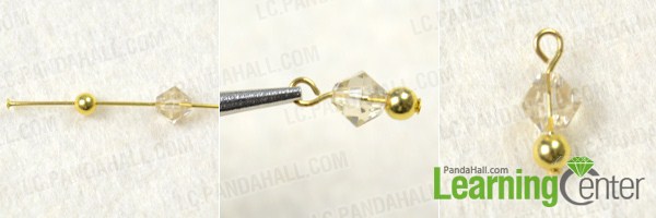 Make bead dangles for crystal cluster earrings