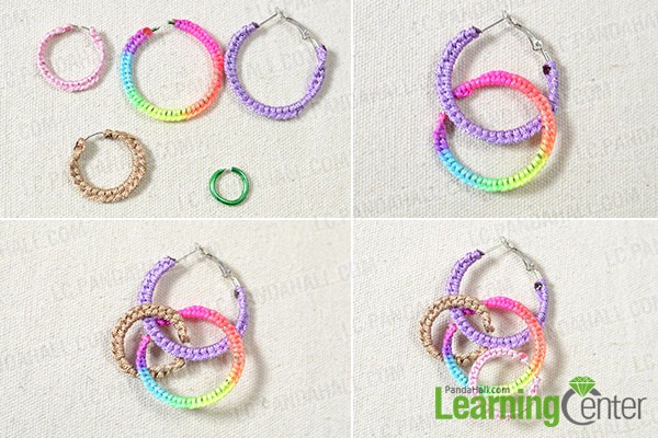 make the main part of the woven thread earrings