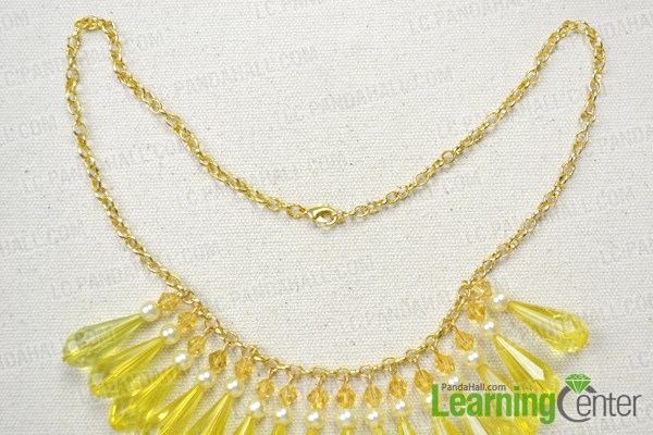 Finish bead and chain necklace designs