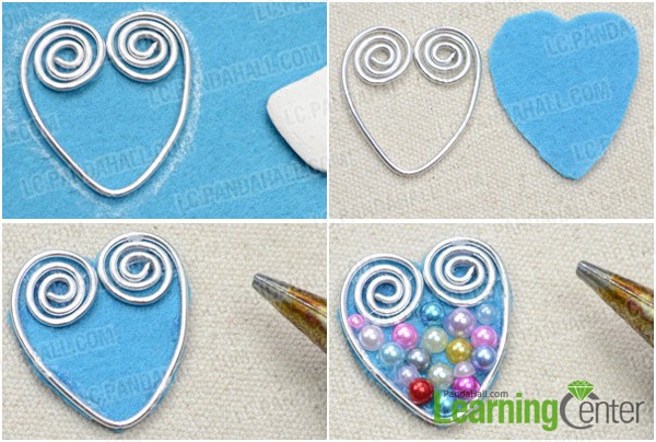 Step 2: Make heart shaped pendant