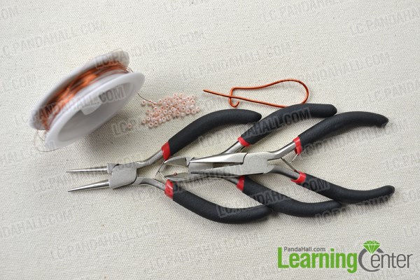 Materials needed in DIY beaded hair sticks
