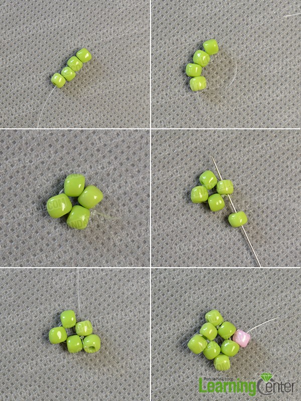 Make a greed seed bead pattern