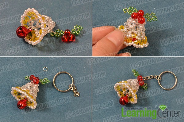 make the top part of the beaded Christmas bell craft