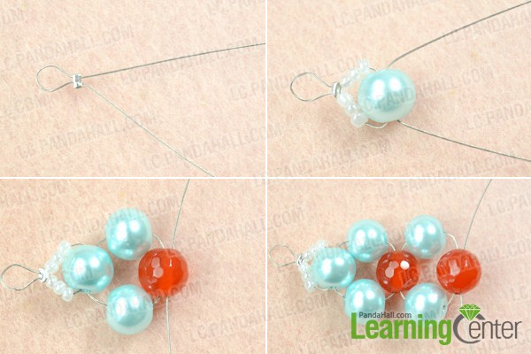 Instruction on making pearl beads necklace design