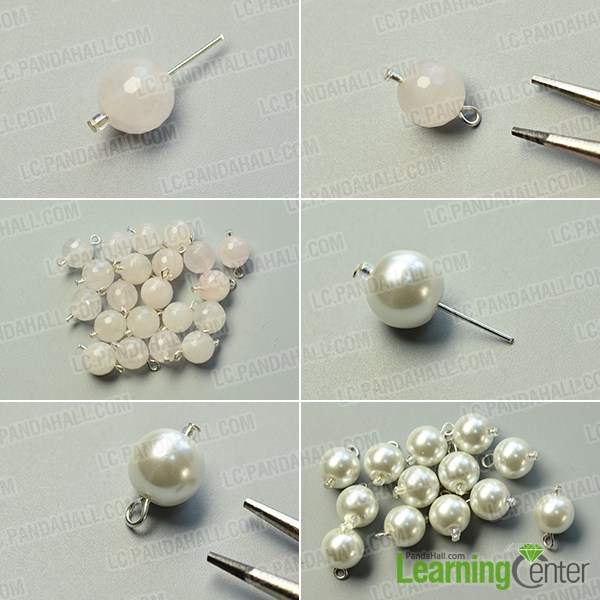make the second part of the pearl bridal cluster necklace