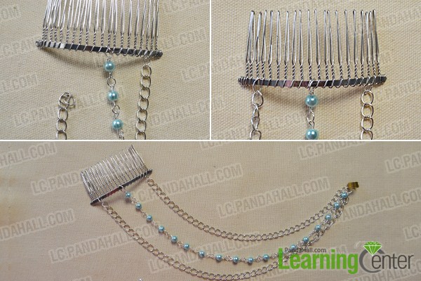 How to Creat a Jewelry Chain Earring with Hair Comb- A Fashion Design for Young Girls