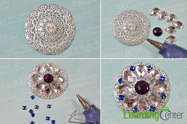 make the middle bead flower 