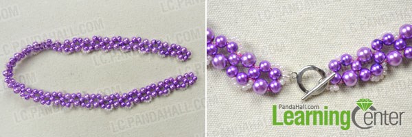 Finish making your own beautiful bead necklace