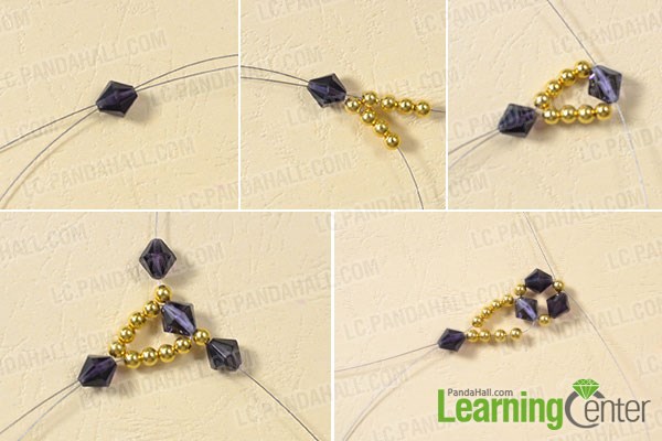 Instructions on How to Make a Charming Purple Glass Beaded Flower