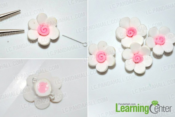 How To Make Elegant Polymer Clay Flower Bead Jewelry Set With Red