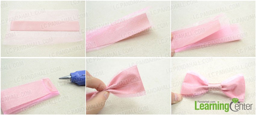 Make the ribbon bow accessory