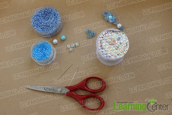 supplies needed for making pearl beaded earrings
