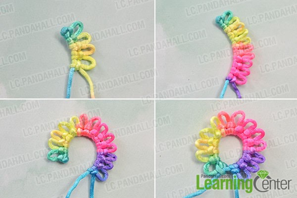How to Knit Colorful Cheap Flower Decorative Hair Clips for Girls 2