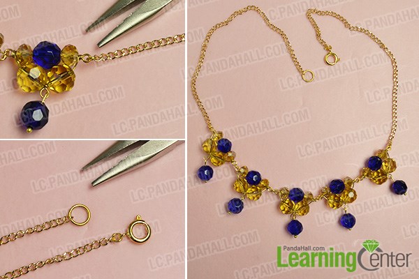 Finish this simple beading chain necklace