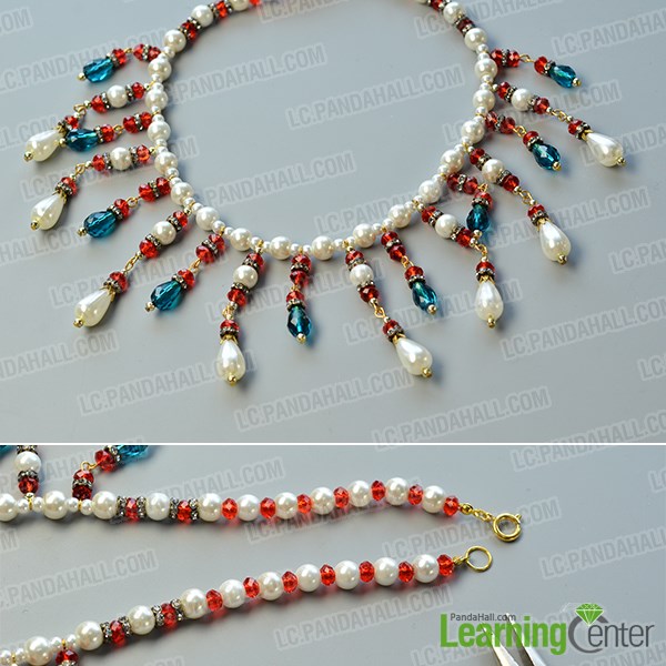 finish this drop beads bib necklace