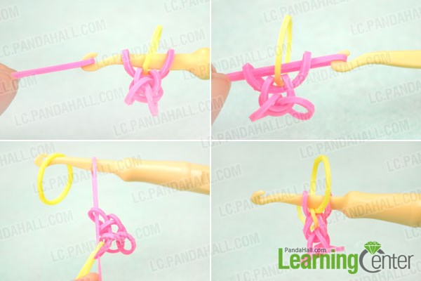 Instructions for making rubber band loom chain