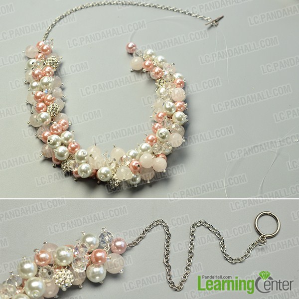 make the rest part of the pearl bridal cluster necklace