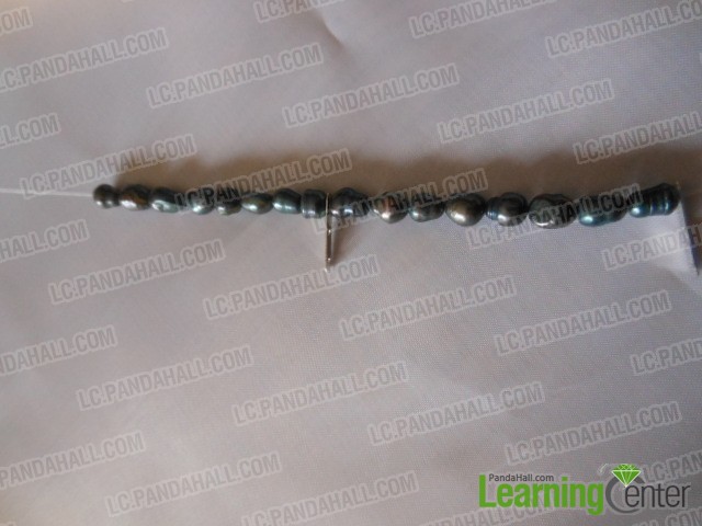 string beads and iron spacer